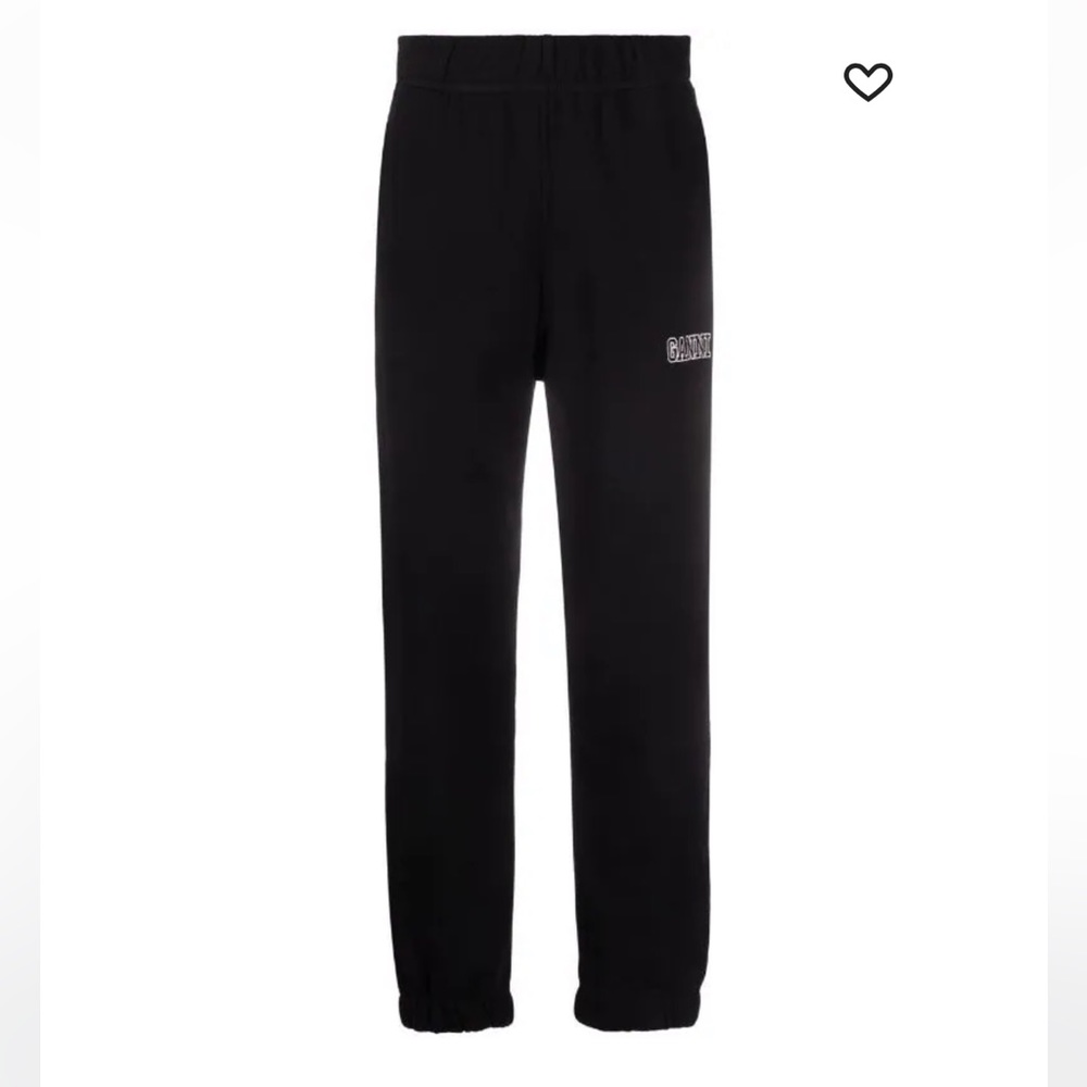GANNI black Software Isoli track pants